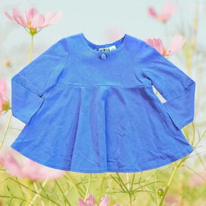 Vintage 90s Color Circuit Girlswear Purple Cotton A-line Top Girls 6X